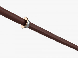 Bokken Shoto 3D Model