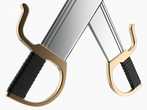 Butterfly Short Swords Model 3D