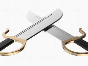 Butterfly Short Swords Model 3D