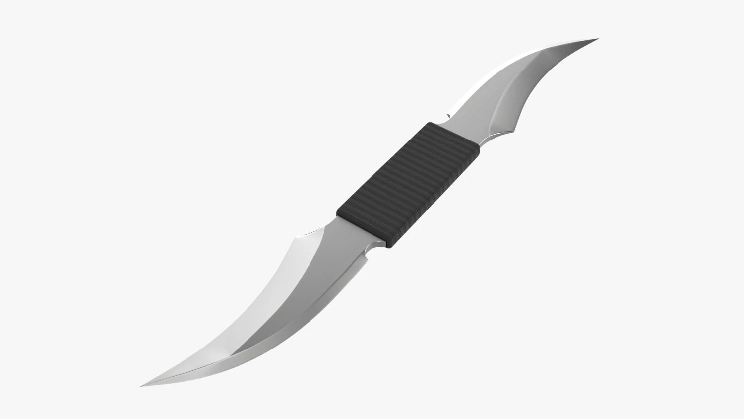 Double Bladed Throwing Knife 3D Model .c4d .max .obj .3ds .fbx .stl .blend 