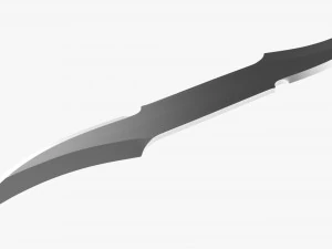 Double Bladed Throwing Knife 3D Model