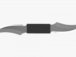 Double Bladed Throwing Knife Modèle 3D