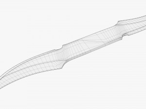 Double Bladed Throwing Knife Modèle 3D