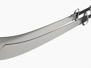 Double Wushu Broadswords 3D Model