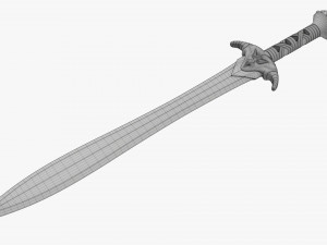 Dragon Gladius Chrome Model 3D