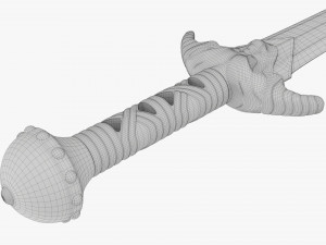 Dragon Gladius Chrome Model 3D