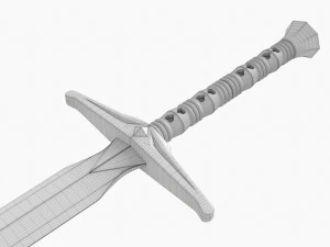 Excalibur-Geradschwert 3D Modell