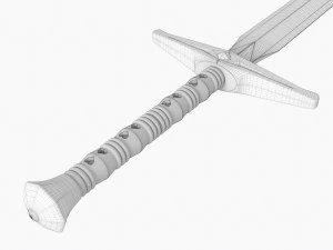 Excalibur-Geradschwert 3D Modell