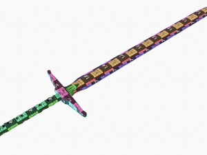 Excalibur-Geradschwert 3D Modell