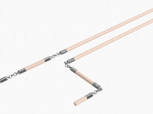 Flail Three Sectional Short 3D 모델