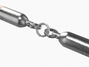 Flail Three Sectional Short 3D 모델