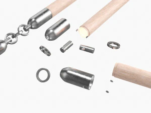 Flail Three Sectional Short 3D Model