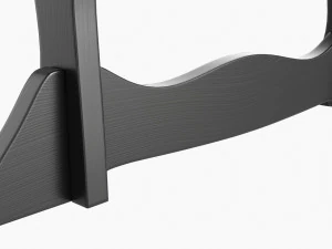 Katana Stand 01 Black Wooden 3D Model