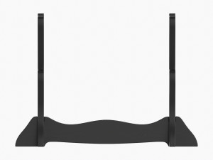 Katana Stand 01 Black Wooden 3D Model