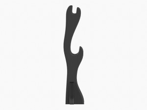 Katana Stand 01 Black Wooden 3D Model