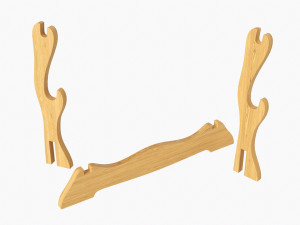 Katana Stand 01 Wooden Modelo 3D