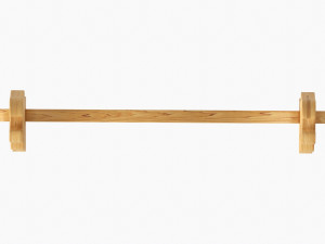 Katana Stand 01 Wooden Modelo 3D