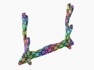 Katana Stand 01 Wooden Modelo 3D