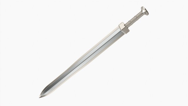 King Gujian Sword 3D Model .c4d .max .obj .3ds .fbx .stl .blend 