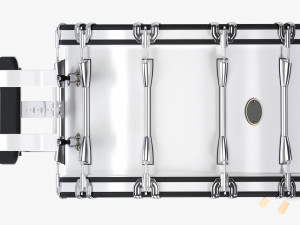 Marching Bass Drum With Carrier Modelo 3D