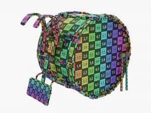 Marching Bass Drum With Carrier 3D Model