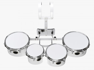 Marching Tom Set With Carrier 3D Модель