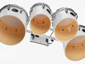 Marching Tom Set With Carrier 3D Модель