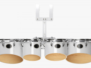 Marching Tom Set With Carrier 3D Модель