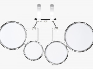 Marching Tom Set With Carrier 3D Модель