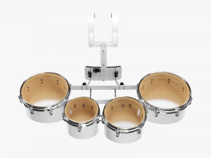 Set Marching Tom con portapacchi superiore trasparente Modello 3D