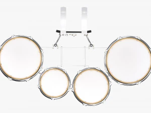 Set Marching Tom con portapacchi superiore trasparente Modello 3D