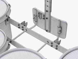 Set Marching Tom con portapacchi superiore trasparente Modello 3D