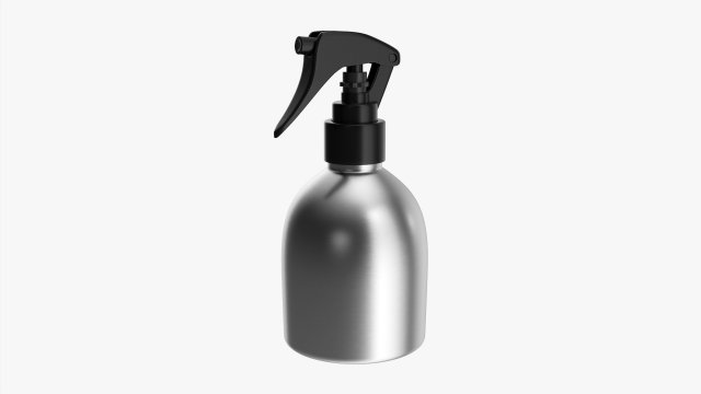 Metal Bottle With Dispenser Small Model 3D .c4d .max .obj .3ds .fbx .stl .blend 