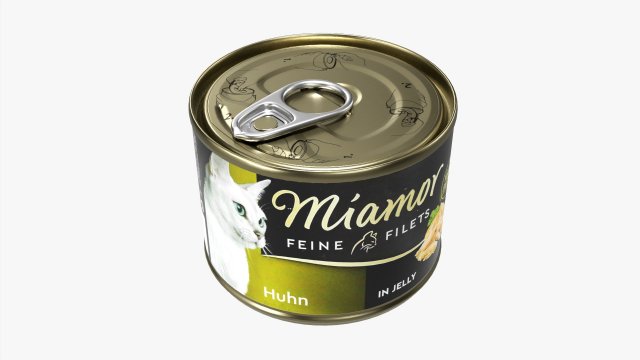 Miamor Feine Filets In Jelly Huhn Cat Food 3D Model .c4d .max .obj .3ds .fbx .stl .blend 