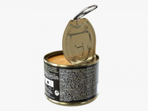 Miamor Feine Filets In Jelly Thun And Calmari Cat Food Open 3D Модель