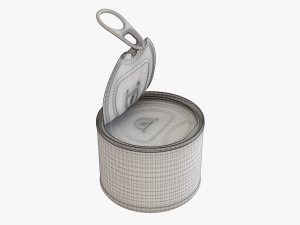 Miamor Feine Filets In Jelly Thun And Calmari Cat Food Open 3D Модель