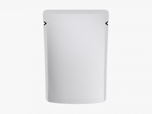 Mylar Plastic Pouch Bag Mockup 09 Modelo 3D