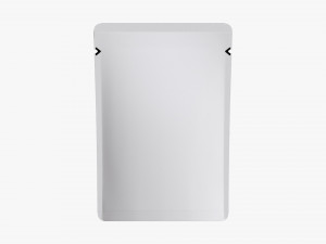Mylar Plastic Pouch Bag Mockup 09 Modelo 3D