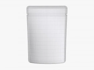 Mylar Plastic Pouch Bag Mockup 09 3D Model
