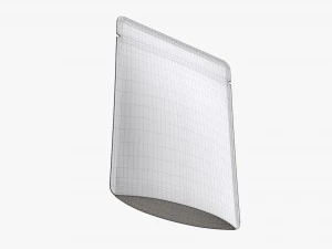 Mylar Plastic Pouch Bag Mockup 09 3D Model