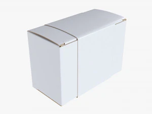Maquette de bo&icirc;te en papier 01 Modèle 3D
