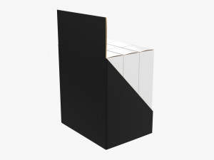 Paper Boxes With Tray Set 3D Модель