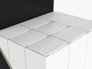 Paper Boxes With Tray Set 3D Модель