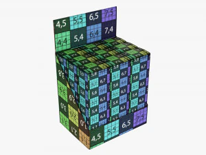 Paper Boxes With Tray Set 3D Model