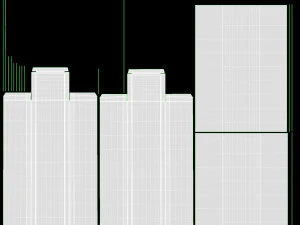 Paper Boxes With Tray Set 3D Model