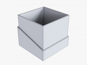 Paper Gift Box Mockup 01 3D 模型