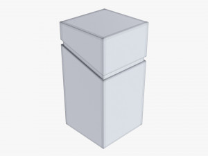 Paper Gift Box Mockup 02 Modelo 3D
