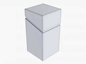 Paper Gift Box Mockup 02 3D Model