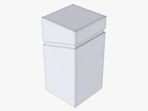 Paper Gift Box Mockup 02 3D Model