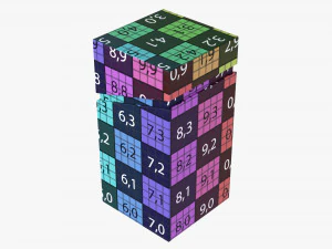 Paper Gift Box Mockup 02 3D Model